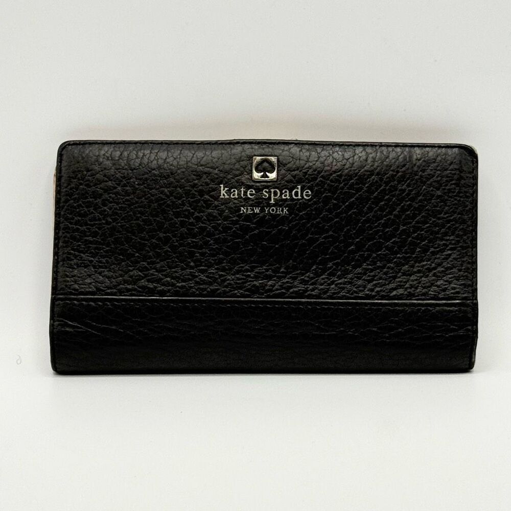 Kate Spade Southport Avenue Stacy Wallet, Black and Beige